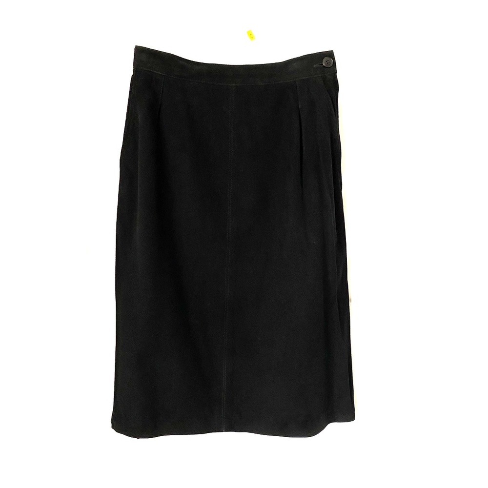 Vintage Yves Saint Laurent Suede Pencil Skirt